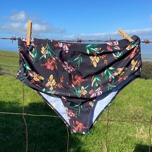 ESPRLIA Black Floral Bikini bottoms 3x